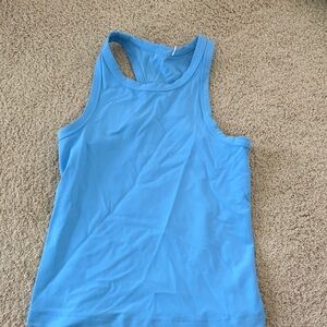 lululemon athletica Light Blue Racerback Tank Top